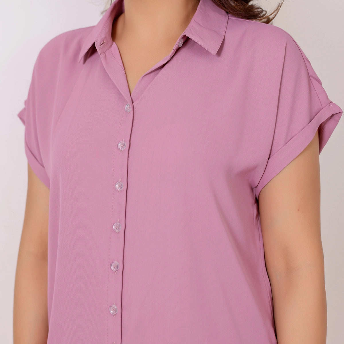 Dusty Mauve Plain Shirt