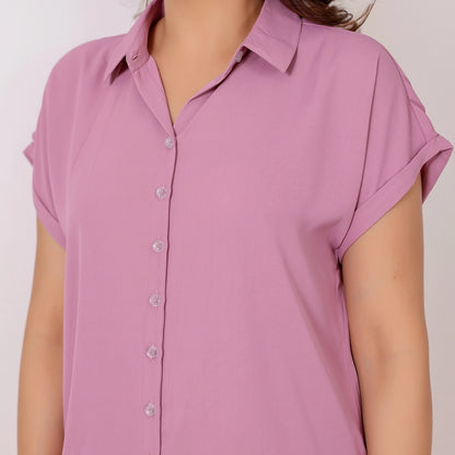 Dusty Mauve Plain Shirt