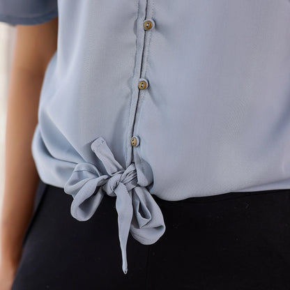 Pastel Blue knot shirt