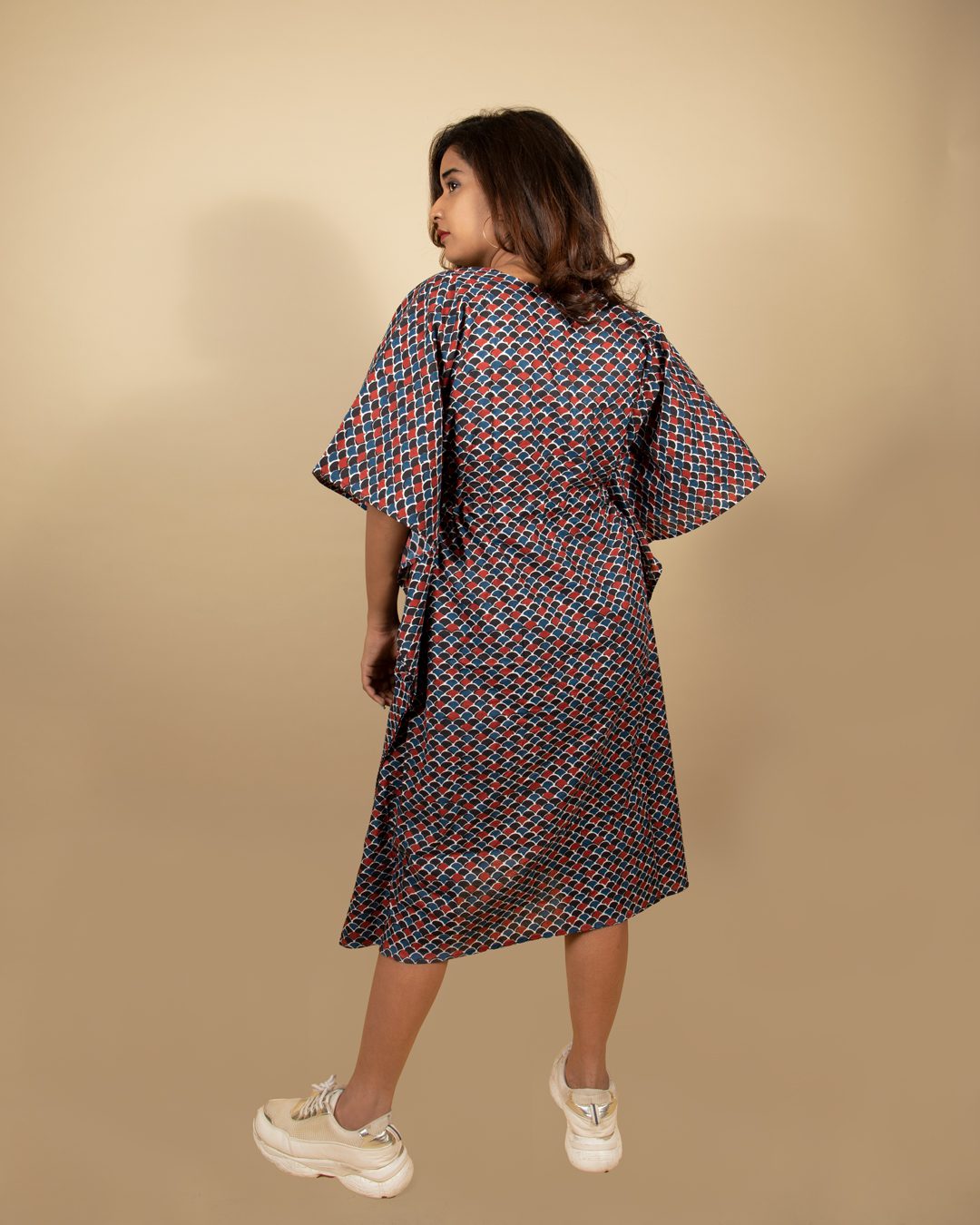 Ajrakh Print Contemporary Short Kaftan