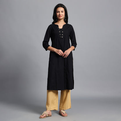 Dark Beige Straight Palazzo Pants