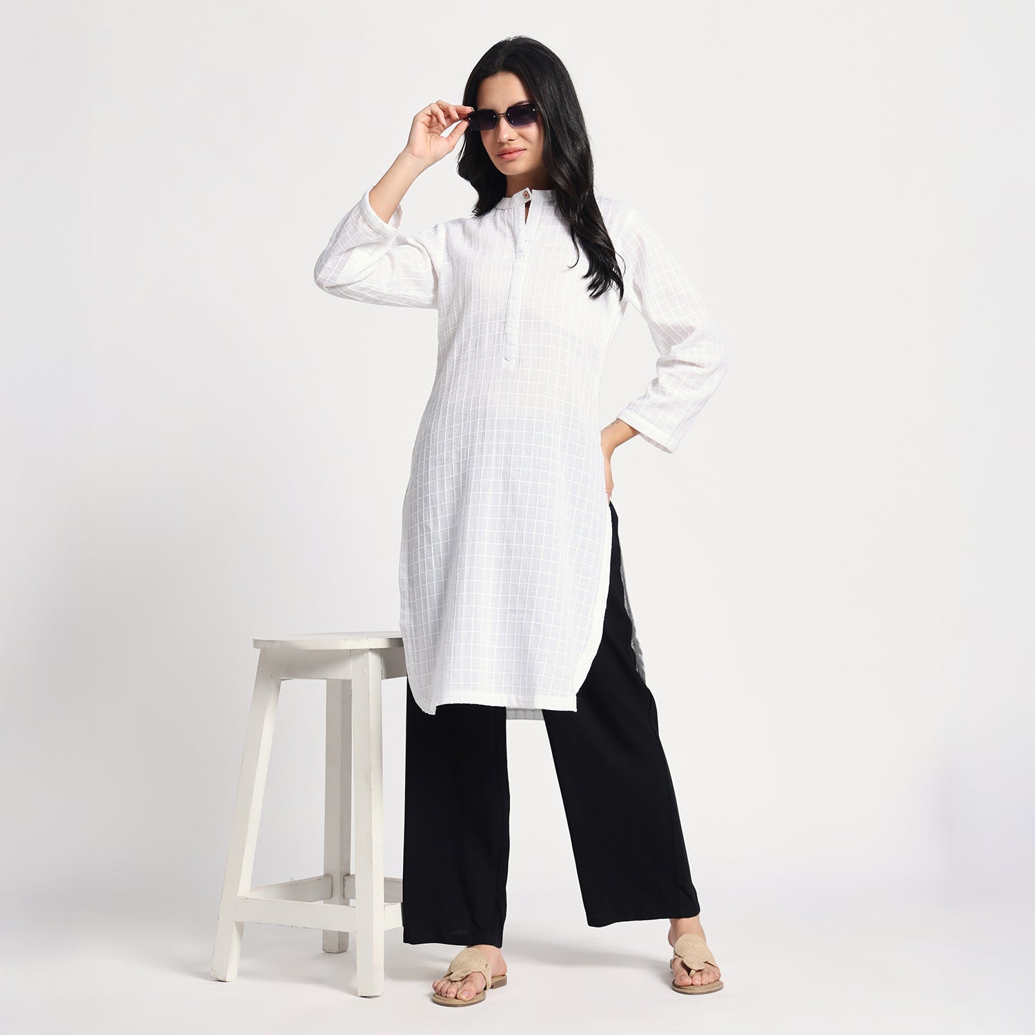 Black Straight Palazzo Pants