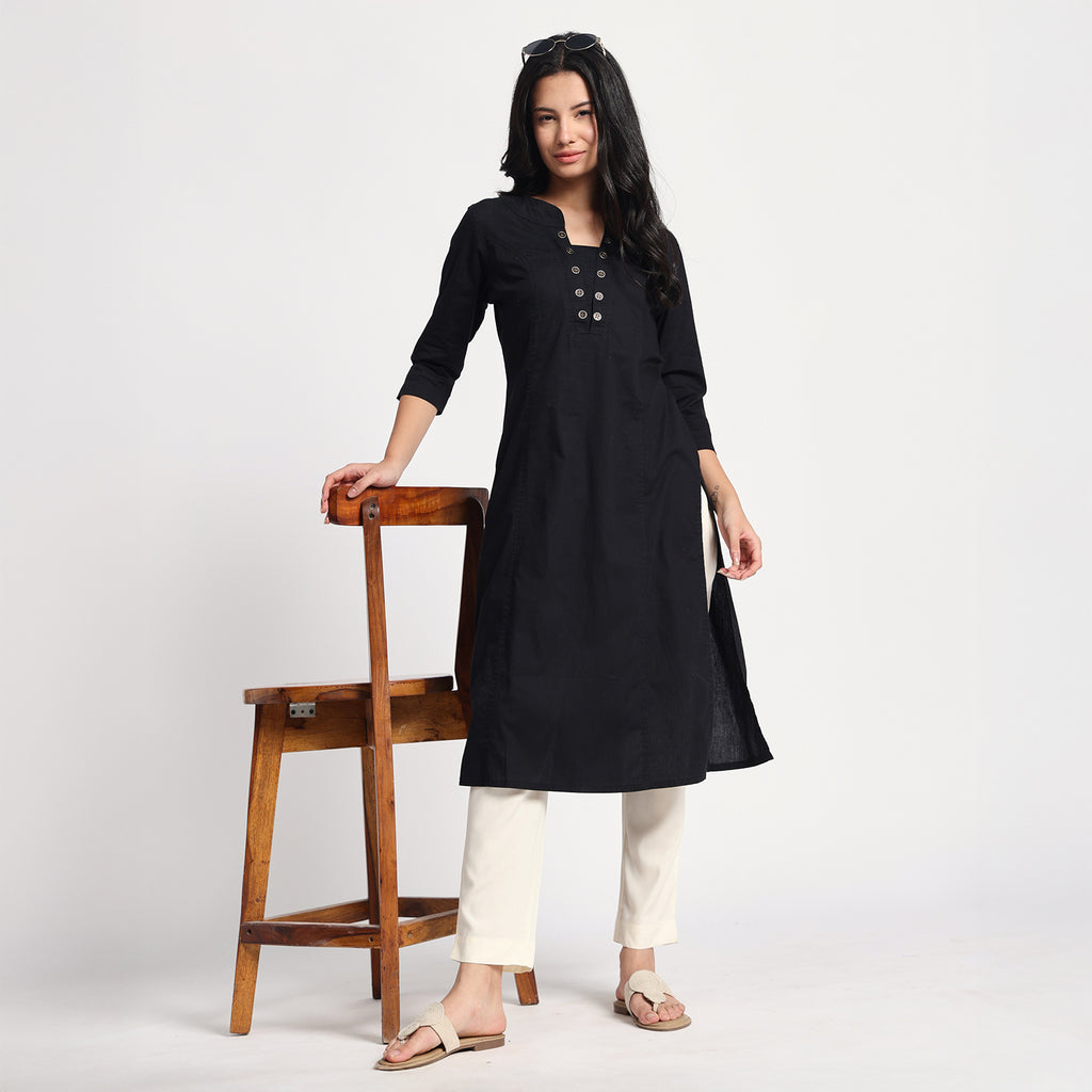 Slim Fit Mid-Rise Cream Narrow Pant