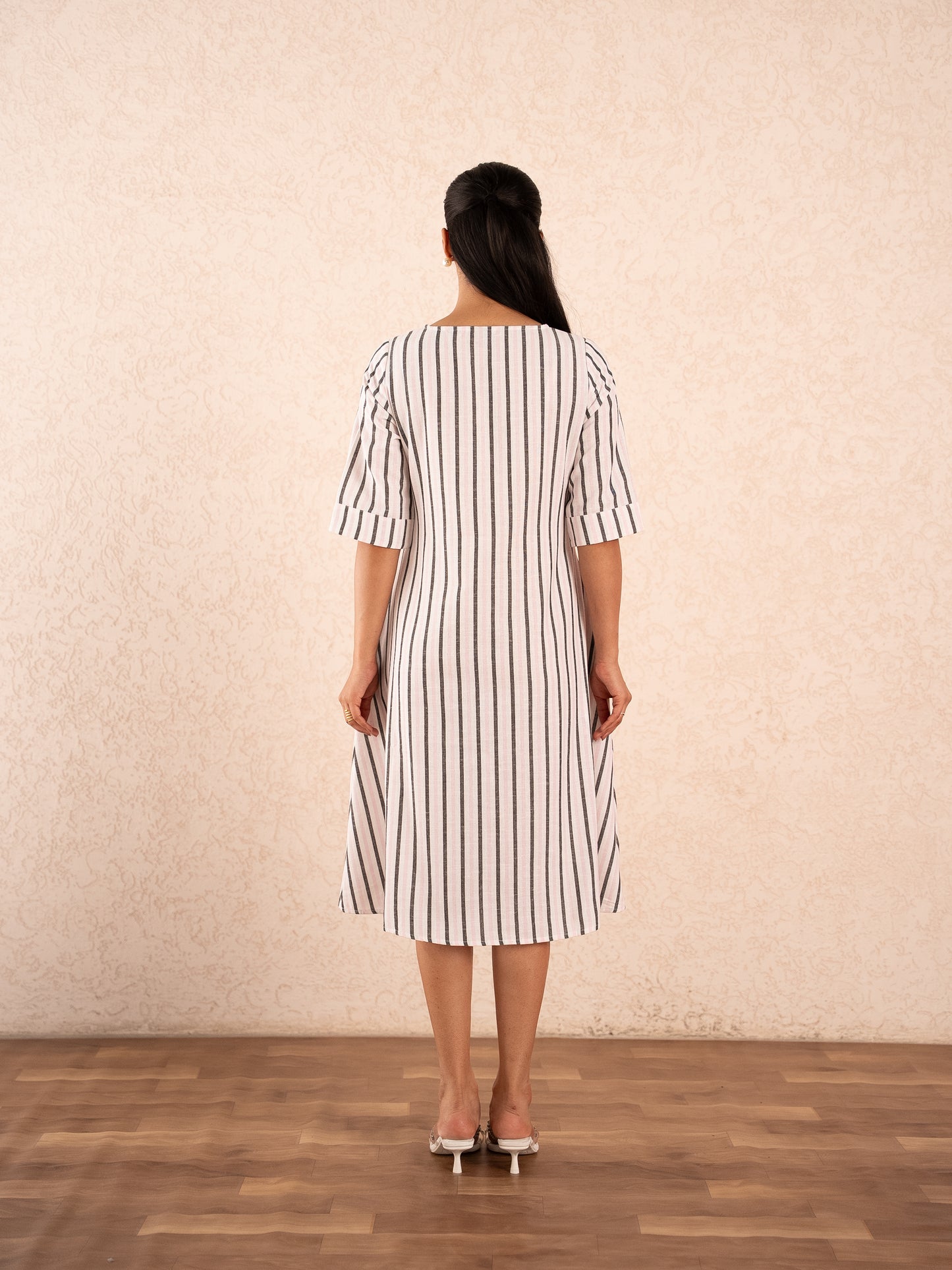 Striped Midi Dress