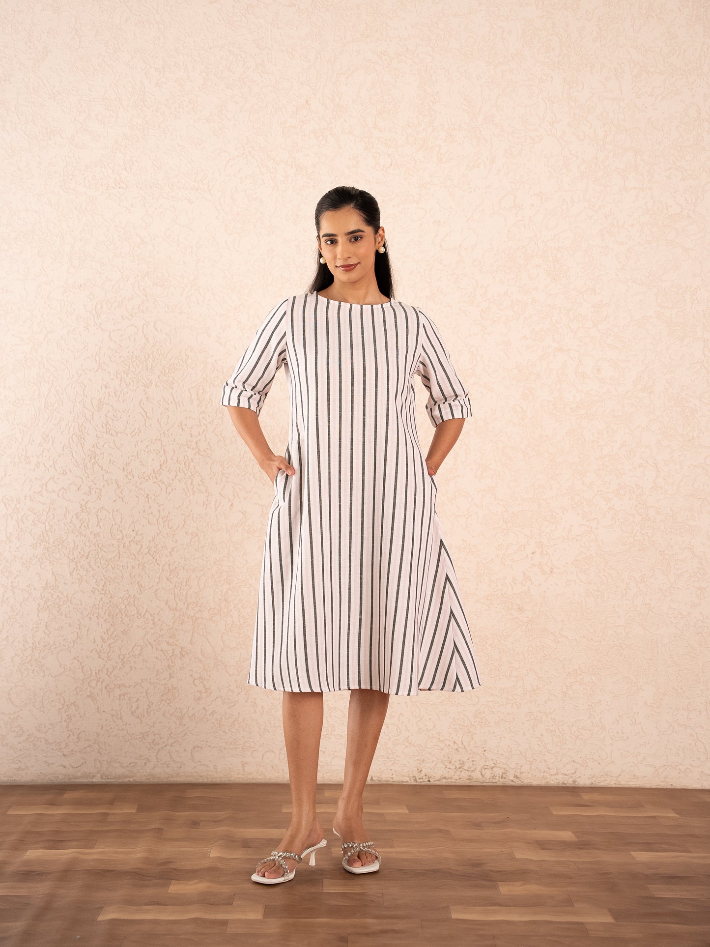 Striped Midi Dress