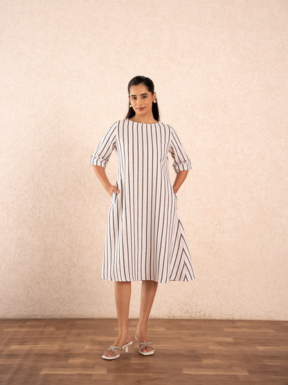 Striped Midi Dress