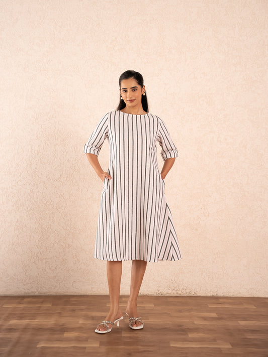 Striped Midi Dress