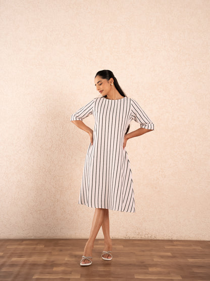 Striped Midi Dress