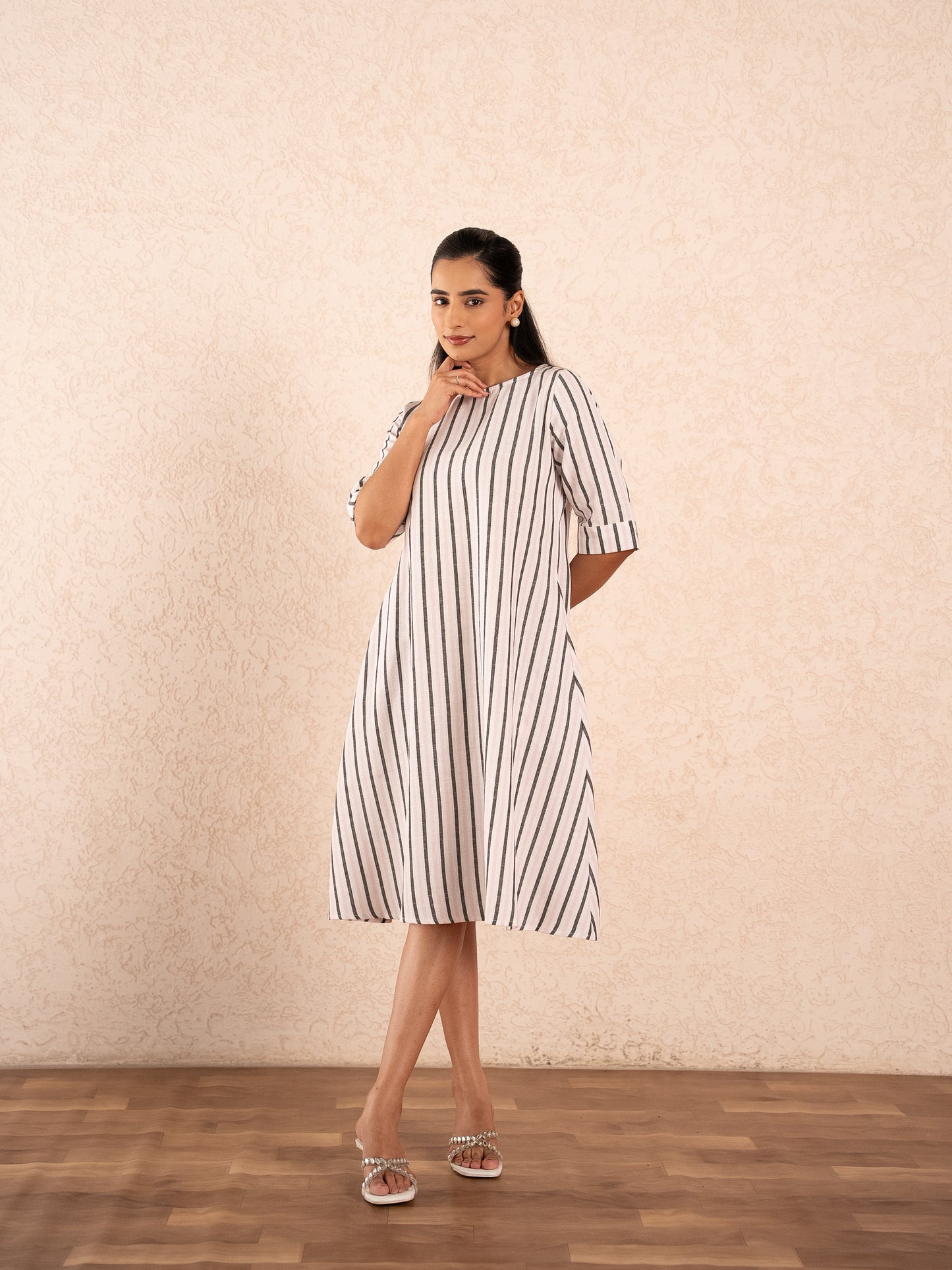 Striped Midi Dress