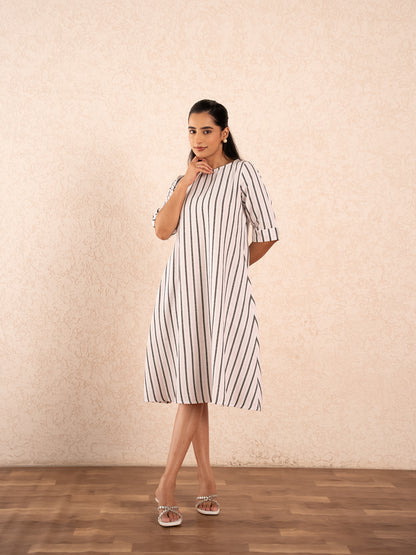 Striped Midi Dress