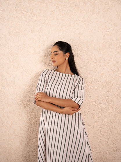 Striped Midi Dress
