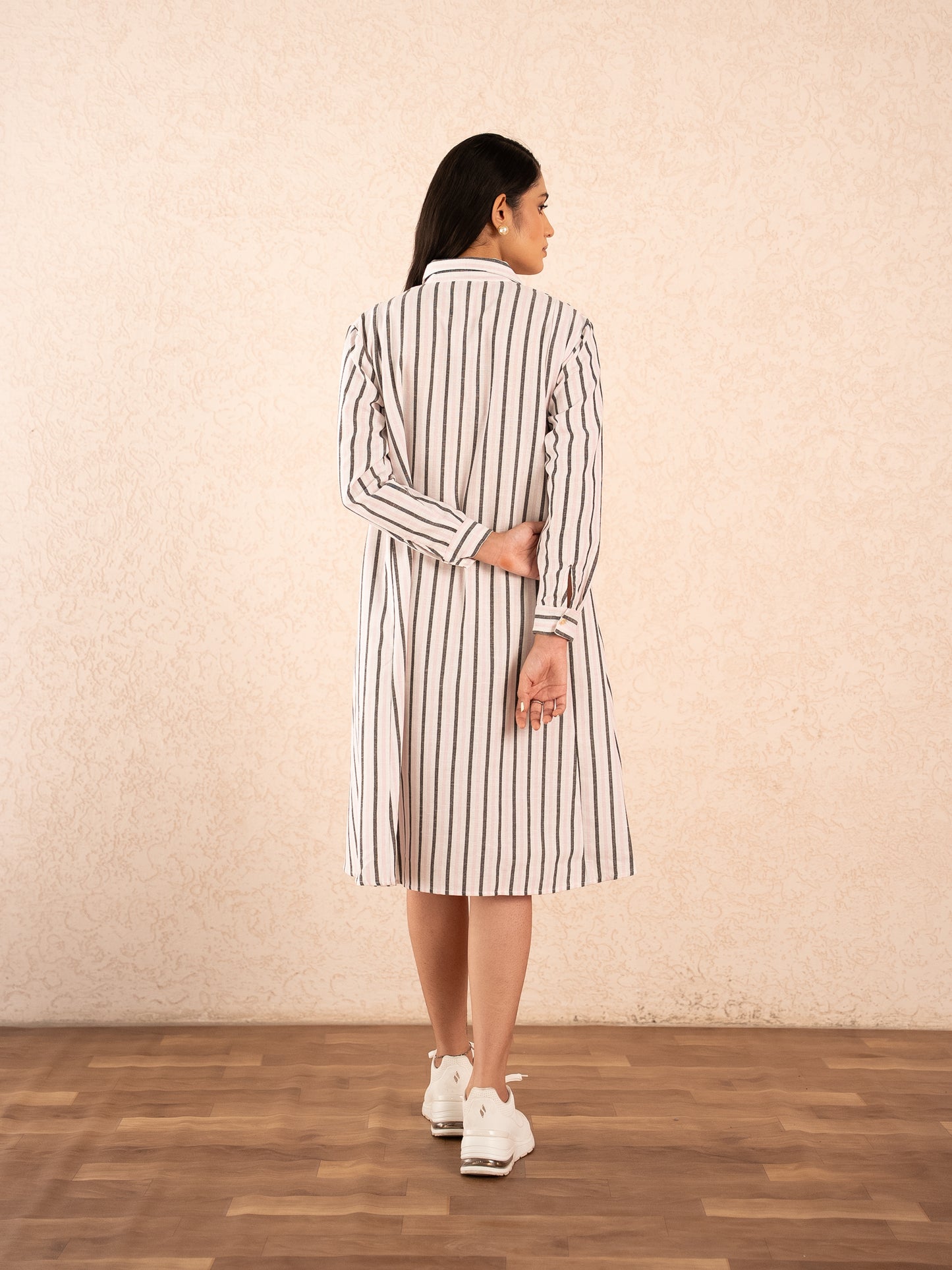 Striped Midi Dress - 2