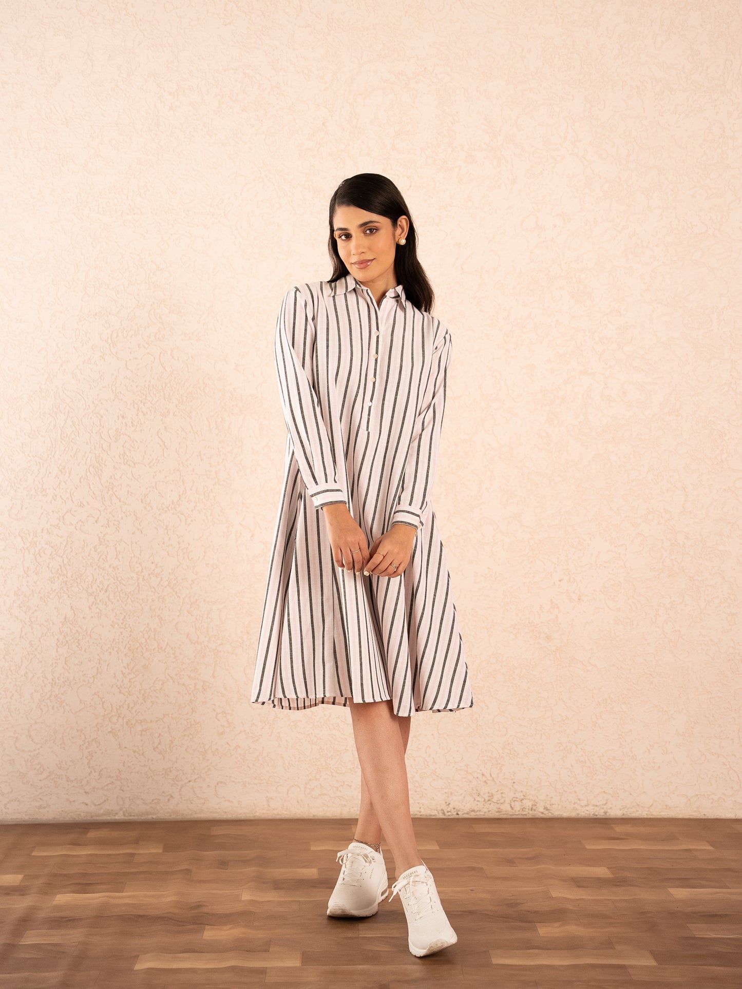 Striped Midi Dress - 2