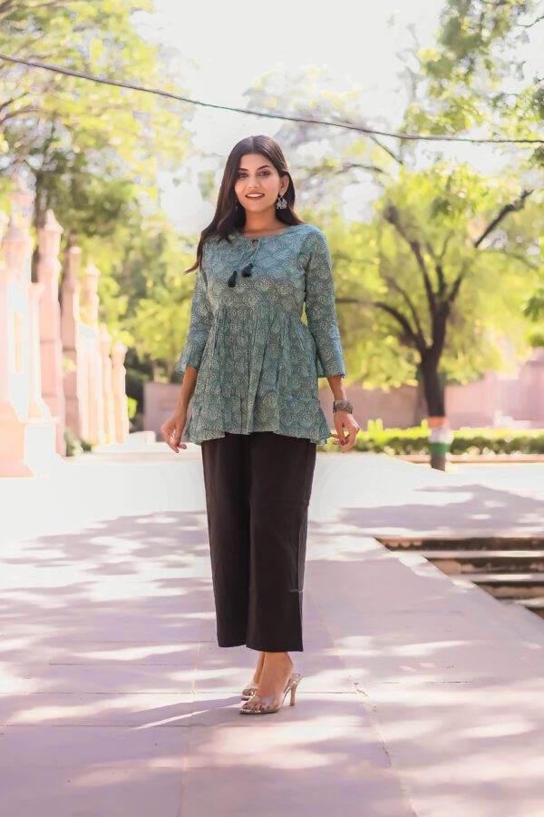 white-and-green-ajrakh-print-tunics-for-women